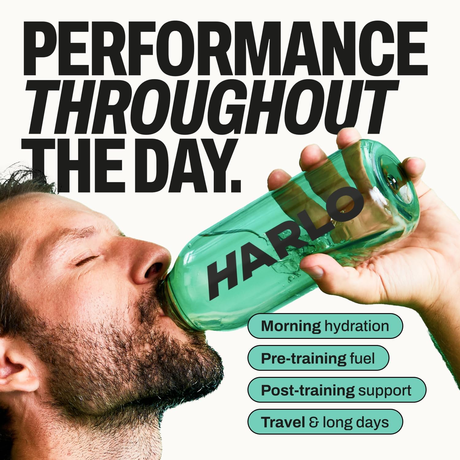 Harlo 3-in-1 Electrolytes Powder with Collagen & Creatine – Hydration, Muscle & Joint Support | NSF Certified | Zero Sugar | Pineapple Salt | 30 Servings