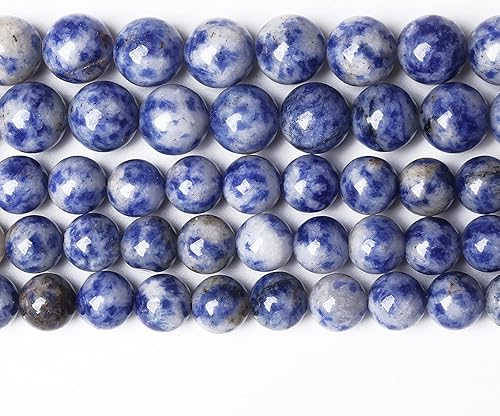 Miniatura 60 de 6mm 66pcs Natural White Porcelain Agates Stone Round Beads for Jewelry Making Spacer Loose Spacers Beads DIY Bracelets 15" Strand