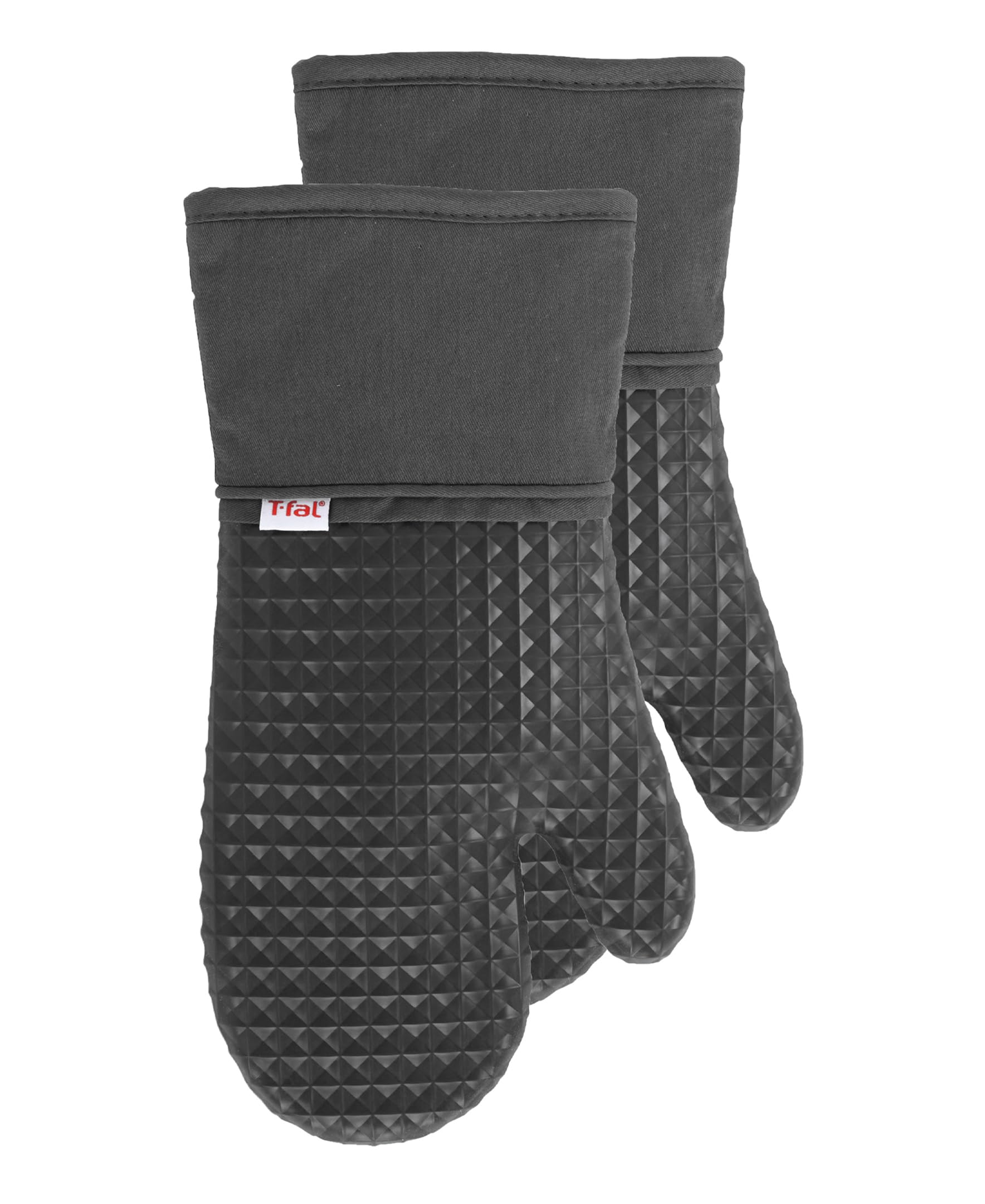 T-Fal Textilien, baumwolle Silikon, anthrazit, 2er-Pack