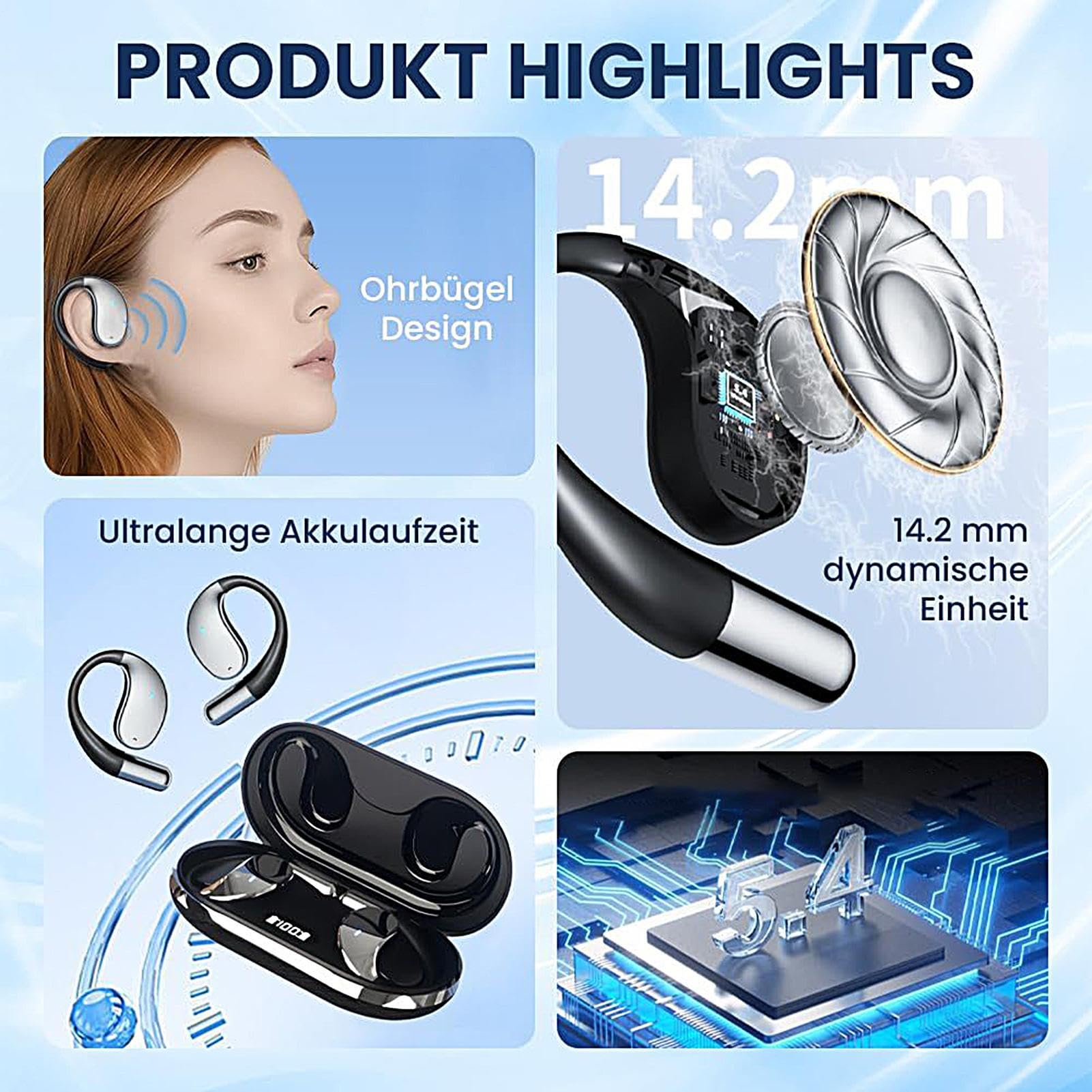 Auricolari Traduttore Con Intelligenza Artificiale In Reale, Cuffie Con Traduzione In 144 Lingue, Cuffie Wireless Con Precisione Elevata E Voce HD, Dispositivo Interprete Per Conversazioni In Reale
