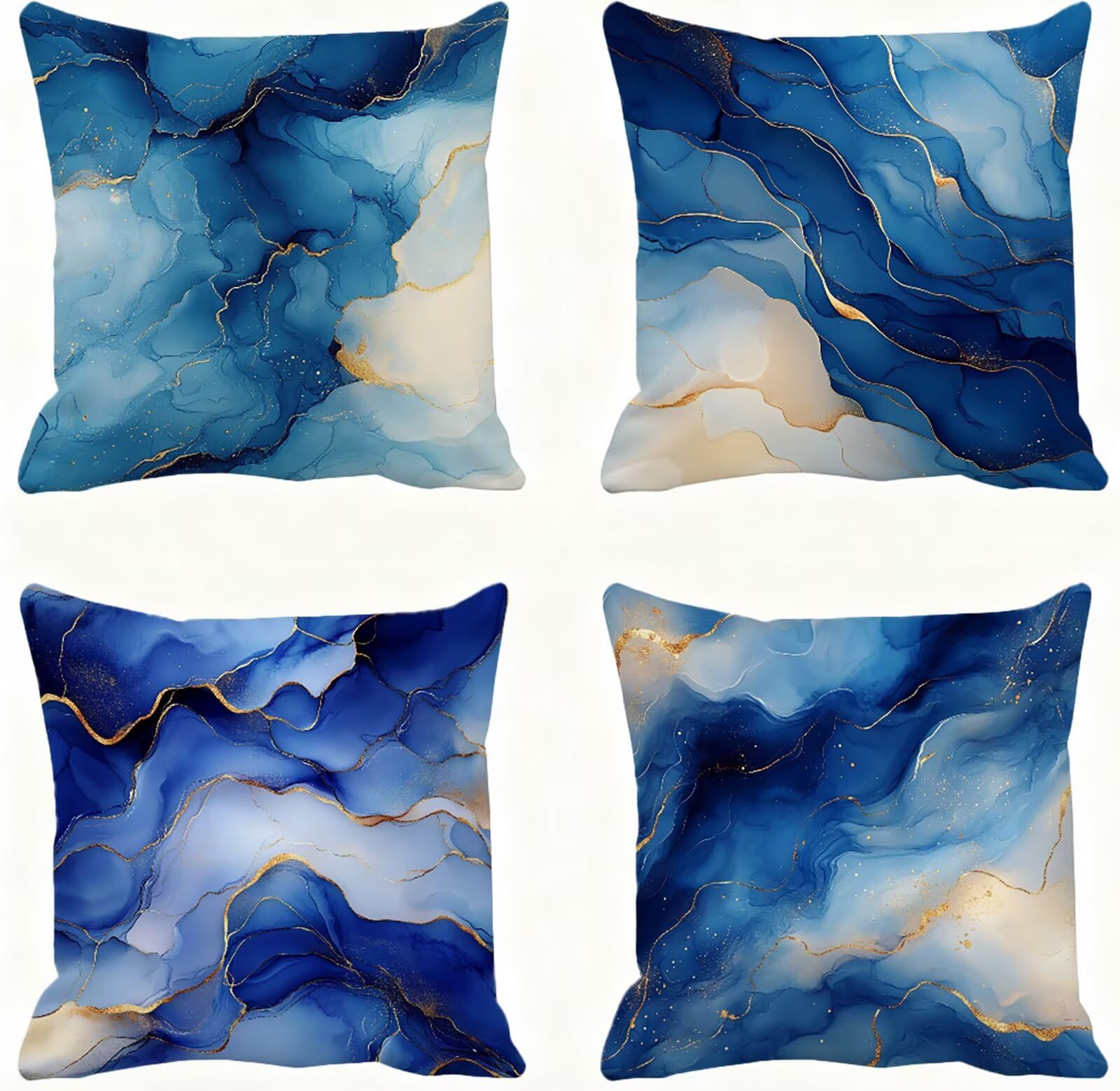 Taie oreiller 45x45 marbre pour decoration automne salon
