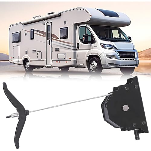 159056 RV Spare Tire Winch Carrier Hoist Spare Tire Hoist used on RVs, Trailers and Trucks ，Black