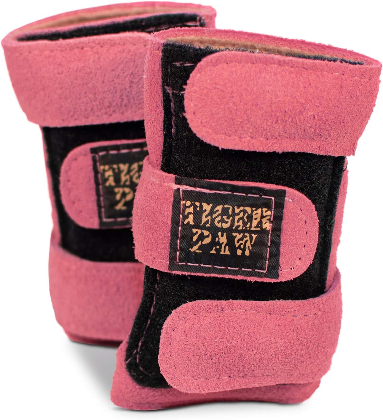 Tiger Paw Authentic Gymnastics Wrist Supports (Sold in Pairs)- Original Competition-Grade Gymnastics Wrist Guards, Wrist Support Braces, Adjustable, Made in USA Hand Wraps (Pink)