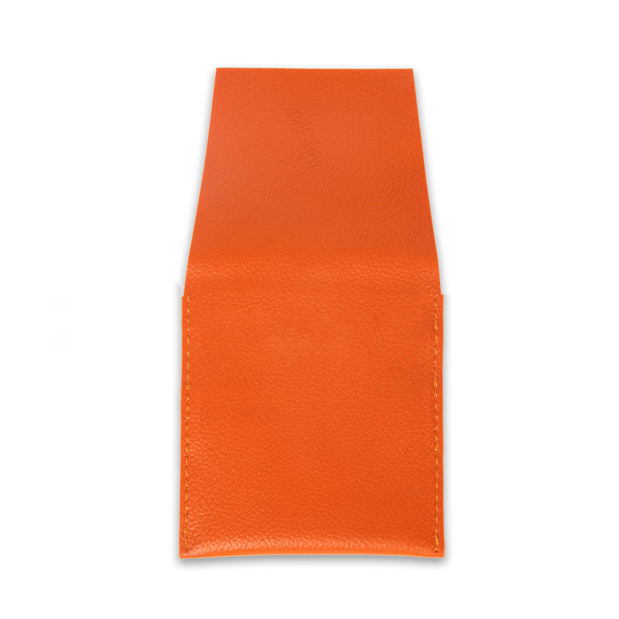 Casa Botanical Leather Pouch, Pocket Cosmetic Bag for Women, Waterproof Makeup Bags, Travel Organizer for Coin Purse, Lipstick, Headphones, Jewelry Accessories - Small Pouches Orange (Orange) 2
