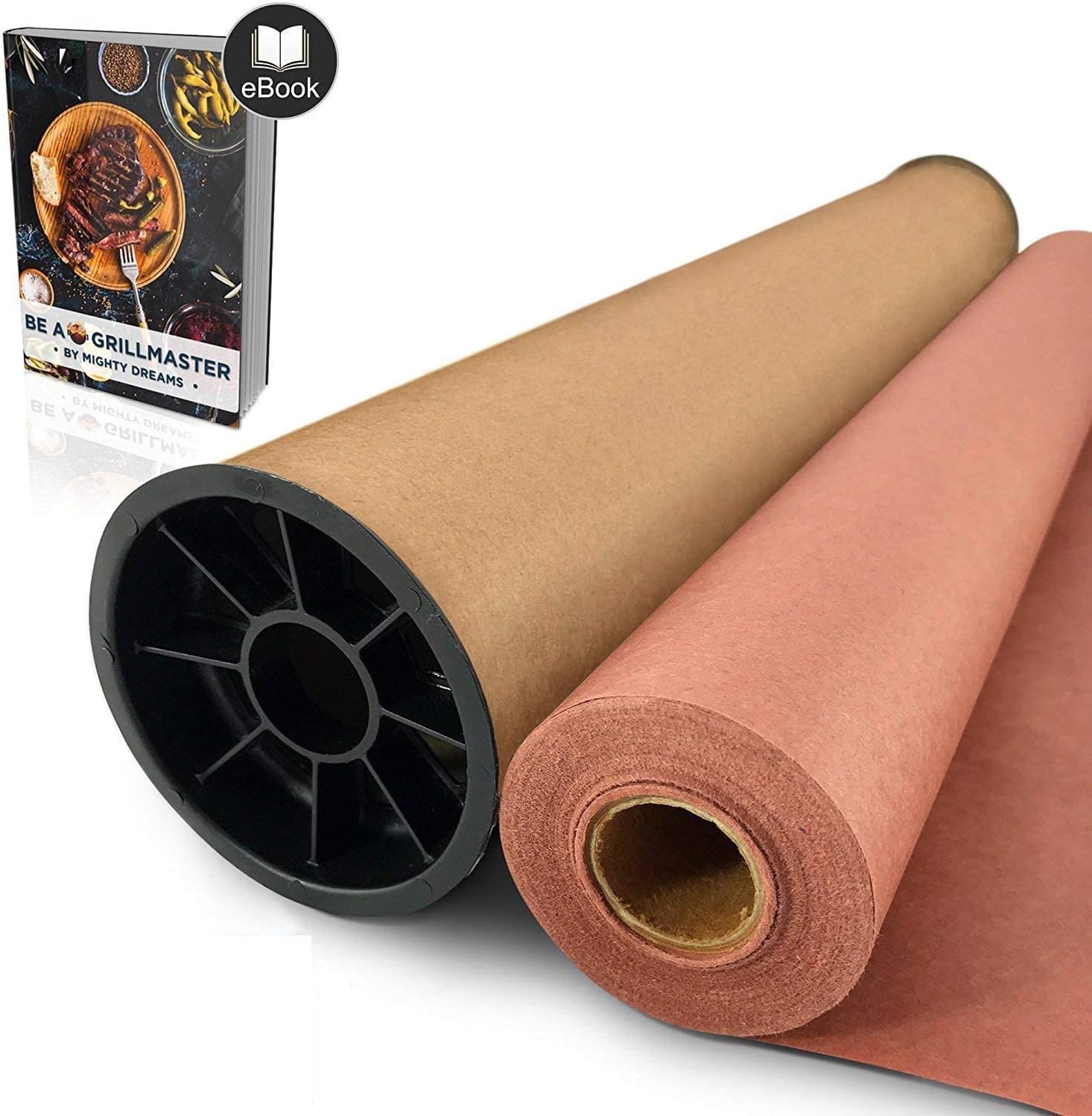 Pink/Peach Butcher Paper Roll 18" x 150' - Unwaxed BBQ Meat Smoking & Wrapping Paper