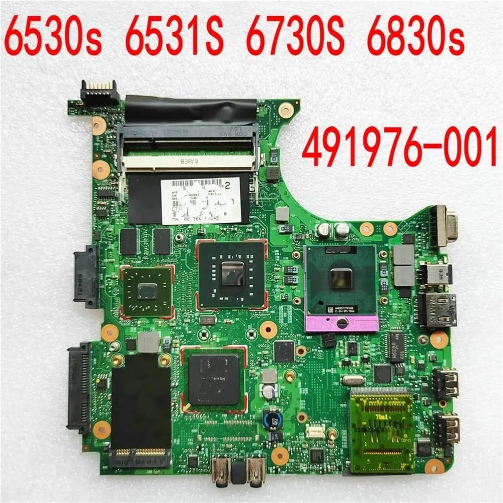 Scheda Madre Del Portatile Adatto for HP Compaq 6530s 6531S 6730S | Notebook 6830s 491976-001 PM45 DDR2 Testato al 100% OK