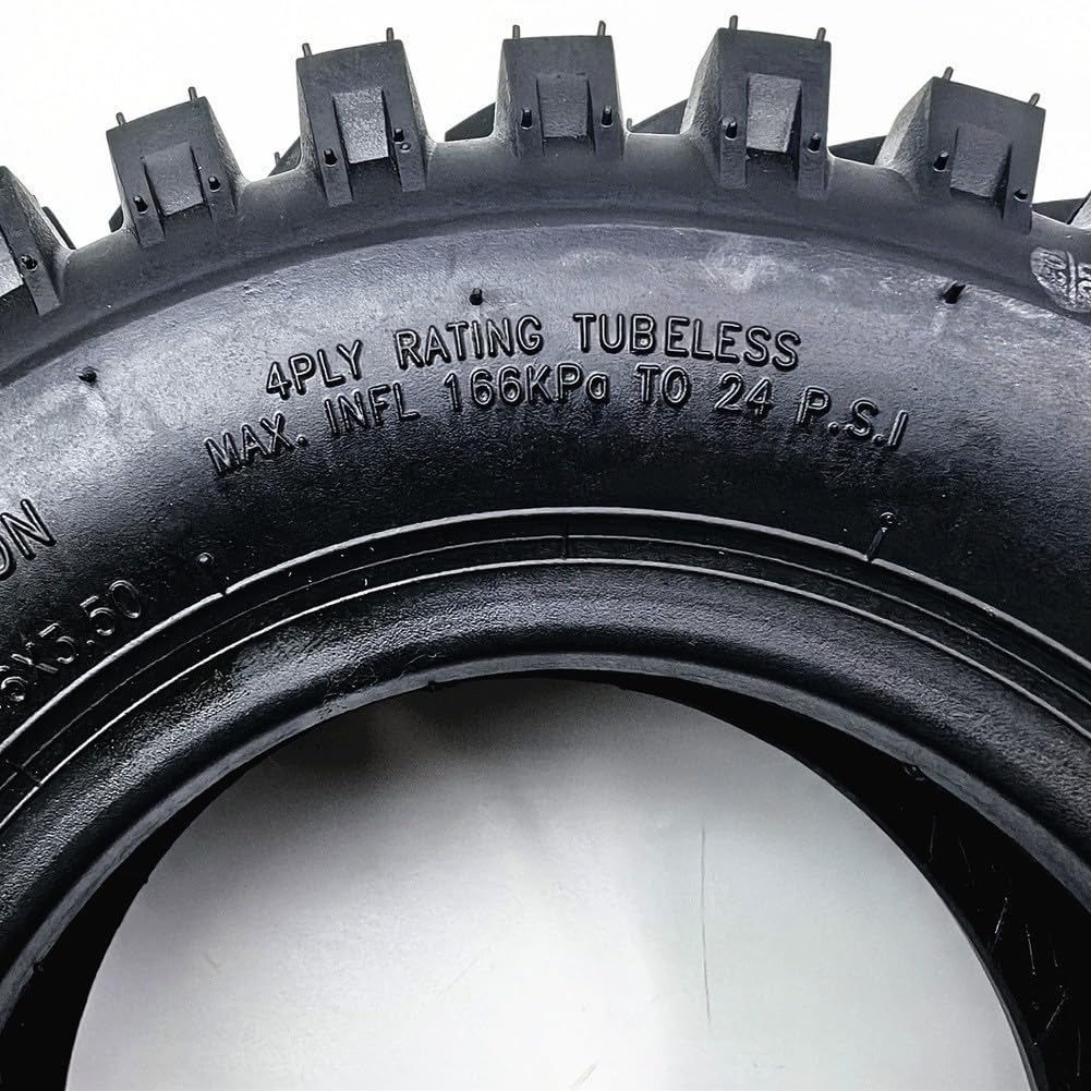 Pneumatico in gomma tubeless 13x4.10-6 per ATV Piccolo Snowplow Golf Cart 4-Ply Valutazione Battistrada antiscivolo Pressione massima 24psi