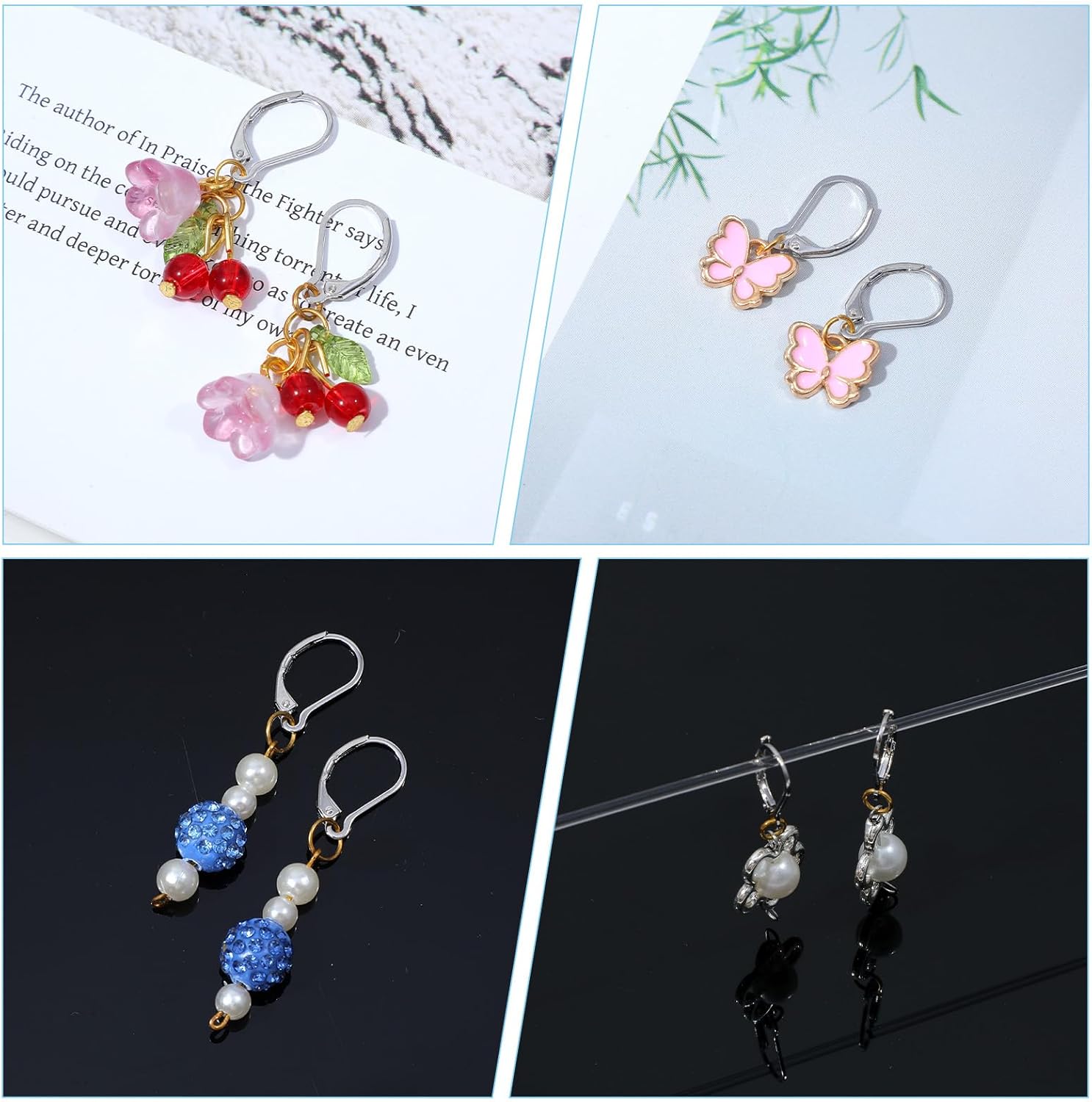 50 PCS Stainless Steel Lever Back Earring Clasps, Metal Leverback Earring French Hook Dangle Ear Wire Findings Lever Back Earrings Hooks Leverbacks for Jewelry Making DIY Crafts, 10x16mm - Image 6