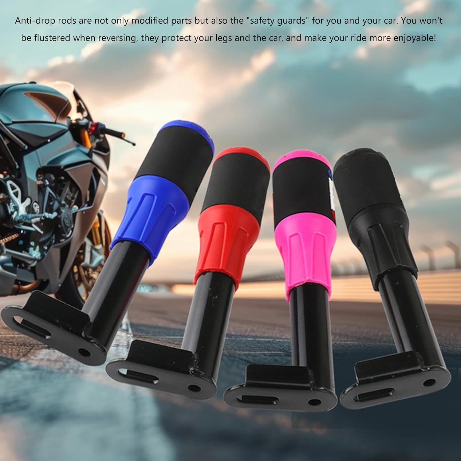 Motorcycle Fall Stop Stick Frame Protective Rod High Hardness Steel Shockproof For Racing Customization Motorcycle Frame Slider Crash Protectors
