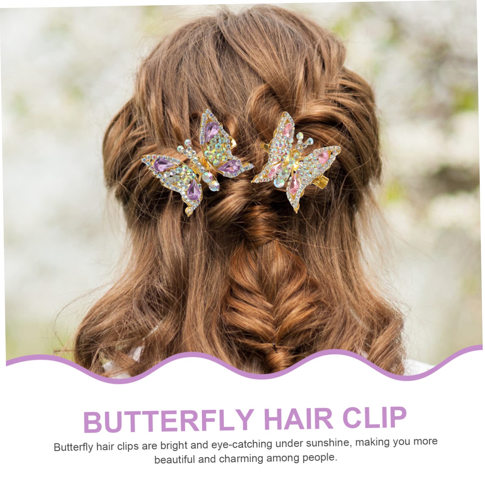 MAGICLULU 10 Piezas Pinza De Pelo De Poli Accesorios De Los 90 Para Mujer Tocado De Diamantes De Imitación Para Mujer Clips De Sombrerería Niño Metal Temperamento