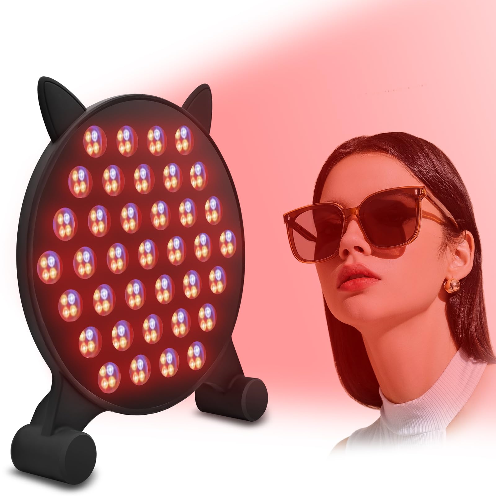 Infrarot-Lichttherapie-Lampe,185 LEDs 460/590/605/660/850nm Rotlicht Therapie für Gesicht, Körper,Verbesserte Haut, Schmerzlinderung, Wundheilung