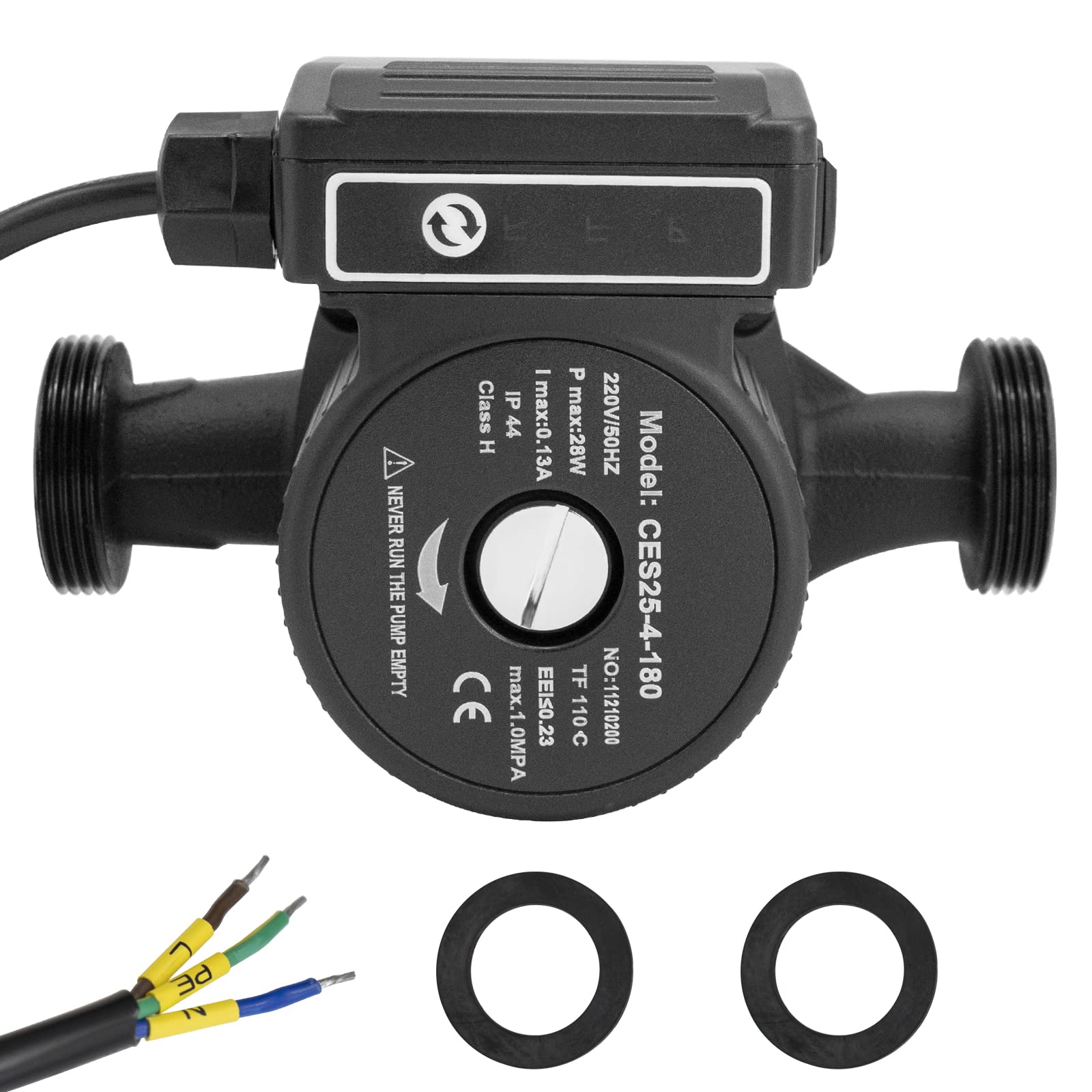 JASSFERRY Pompe de Circulation Chauffage, Pompe de Chaudiere Circulateur pour Chauffage Central 25-40/180 mm