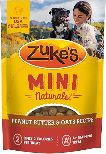 Zuke's - Premios para entrenamiento de perros Mini Naturals y cáñamo natural masticable para calmar a tu perro