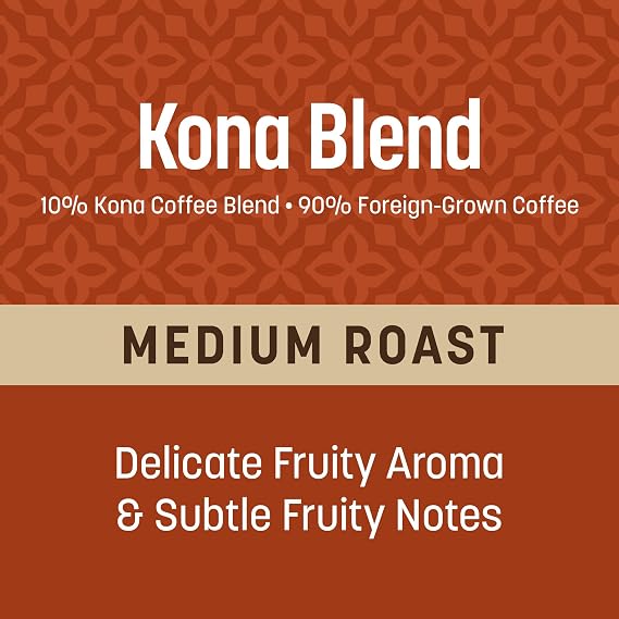 Don Francisco's Kona Blend Coffee Pods, 100 Count, Medium Roast, Compatible with Keurig Brewers