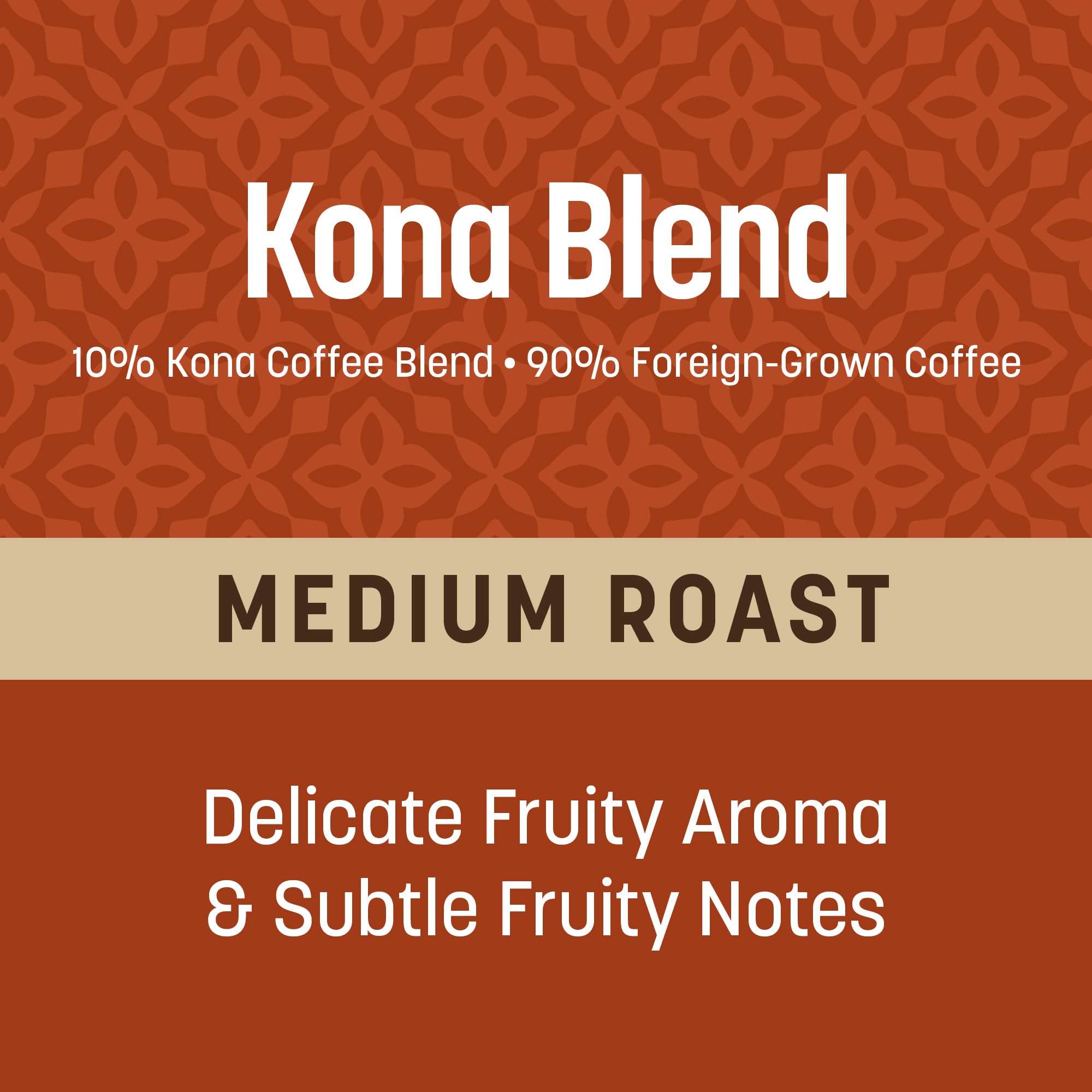 Don Francisco's Kona Blend - Café molido de tostado medio (bolsa de 18 onzas)