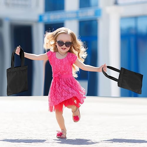 Vista 70 de Amylove 24 mini bolsas de lona en blanco para sublimación, reutilizables, para comestibles, equipaje de bricolaje, para fiestas incluso