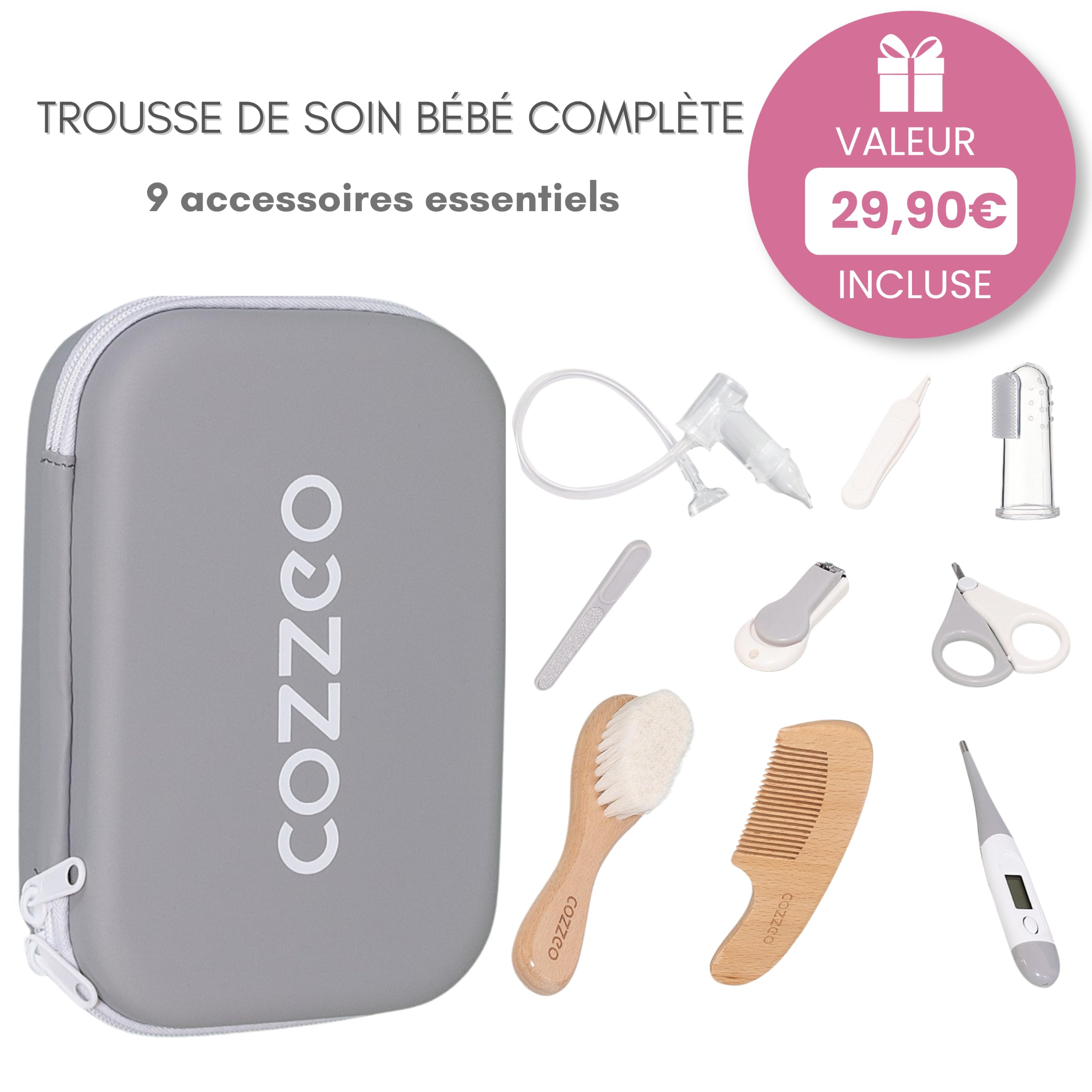 Baignoire Pliable Bébé sur Pied 9 en 1 - Kit de Bain Complet avec Support Stable