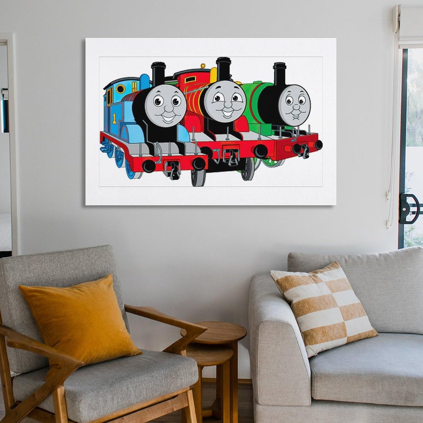Amazon.co.jp: きかんしゃトーマス 壁画 キャンバス絵画 アートパネル