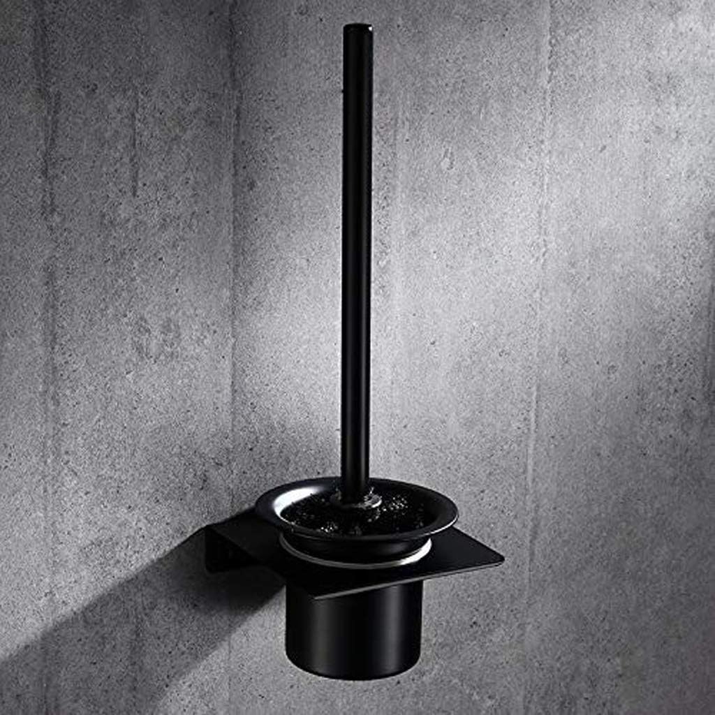 Toilet Brush with Holder for Bathroom Cleaning, Stainless Steel Toilet Bowl Brush Compact Design image 5