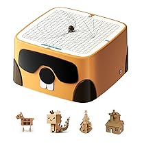 Bisofice Taglierina automatica per cartone, Attrezzi giocattolo sicuri per bambini dai 3 anni in su, Kit di strumenti costruzione fai da te per progetti creativi di arte e costruzione