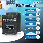 BITFUNX PSxMemCard Gen2 Memory Card - Supports Firmware Upgrade, Unlimited Storage and Sd2psXtd, Includes an 8GB MicroSD Card, High Speed Game Memory Card for PS2/PS1/PS One Console