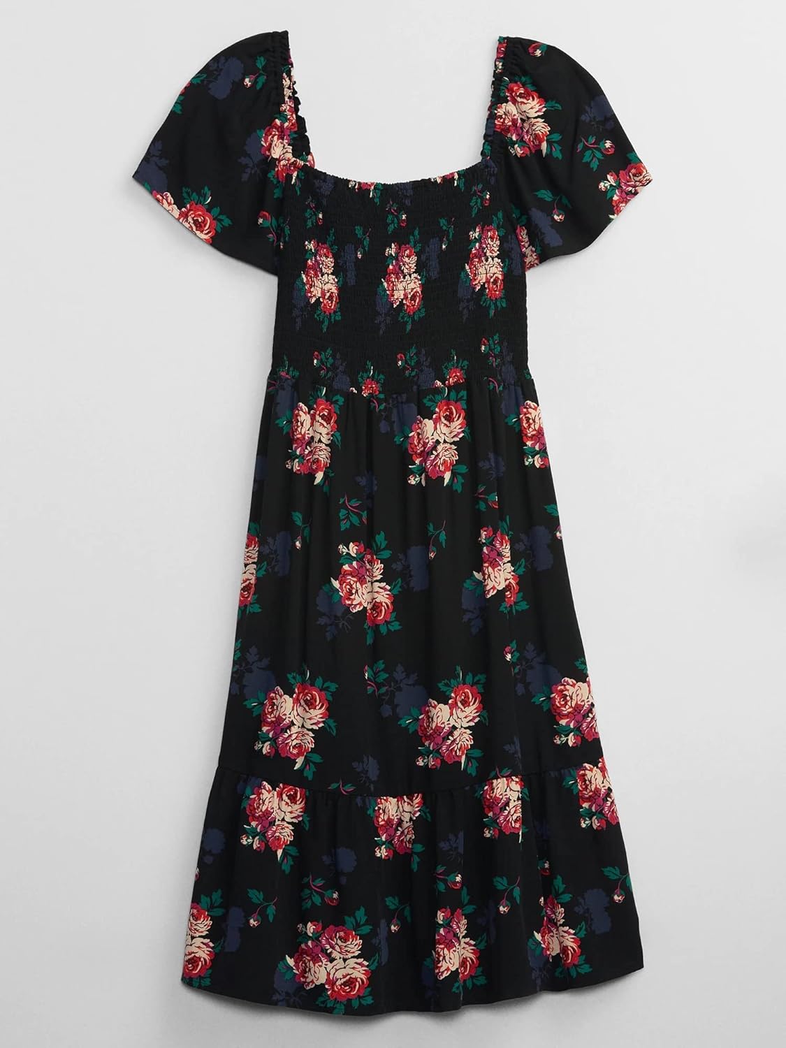 Gap Womens Short Sleeve Square Neck Midi Dress - Image 4