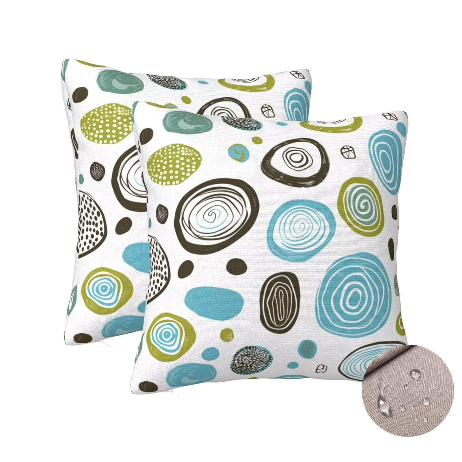 Housses de coussin extérieur imperméable 60x60 élégance moderne patio et terrasse