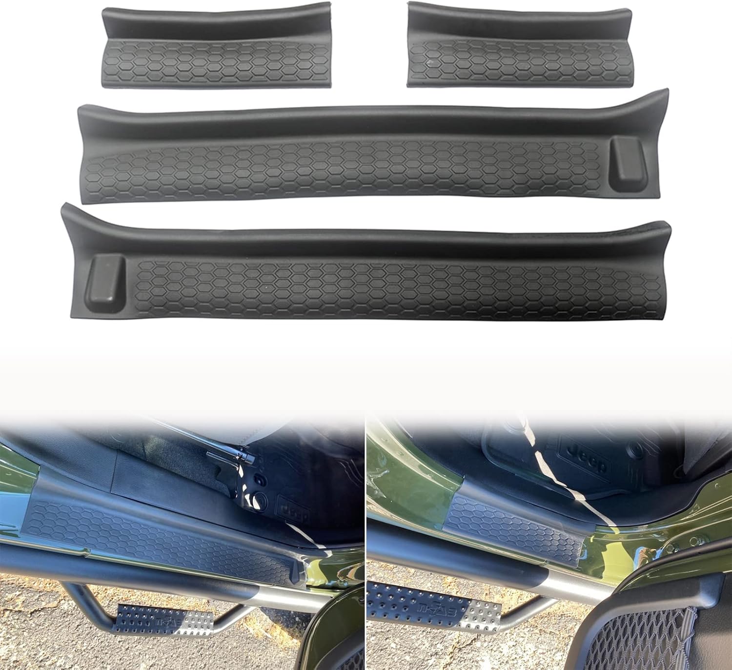 Lotcesfun Door Sill Guard Kit, Door Sill Protection Kit, 4