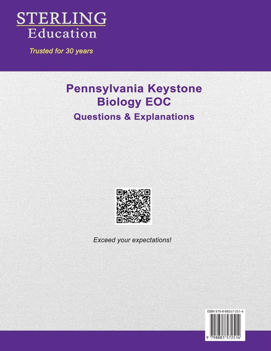Keystone Biology EOC Questions & Explanations: Pennsylvania Biology End-of-Course Assessment Preparation