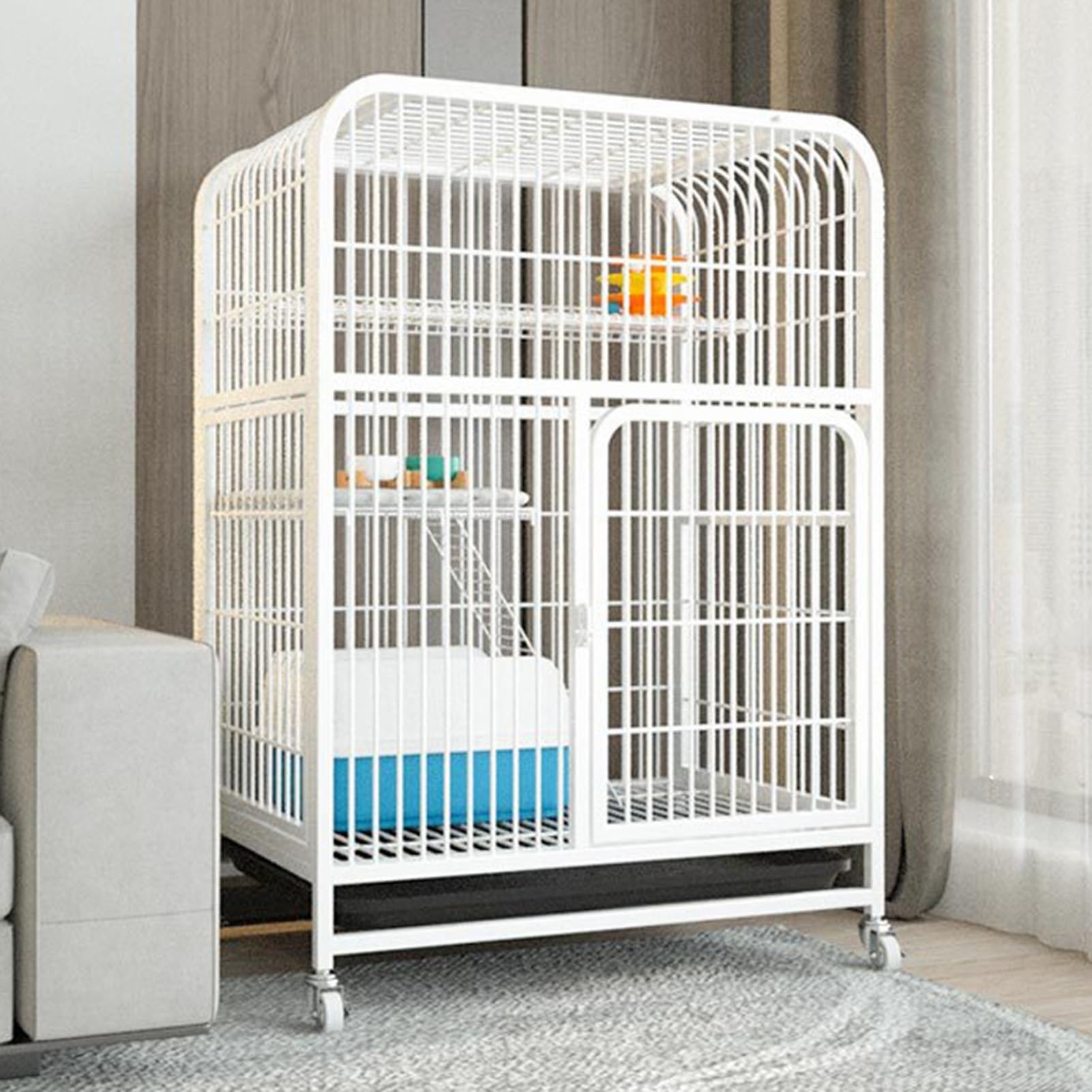 Enclos pour chat d'extérieur avec plateforme pour balcon et jardin