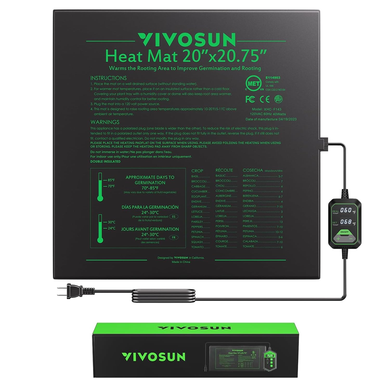 VIVOSUN 20x20.75