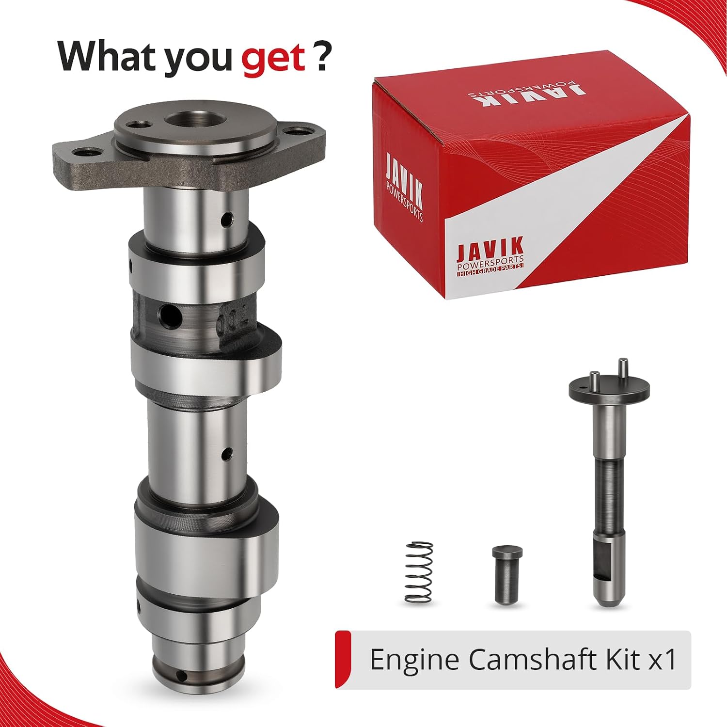 JAVIK Engine Camshaft Kit For Yamaha Rap-tor Grizzly Rhi-no 660 YFM660F YFM660R YXR660F 2001-2008 O.E.M# 5KM-12170-00-00