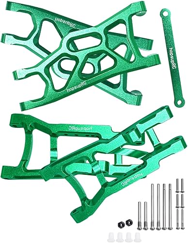 Suspensión delantera trasera A brazos parte mejorada para 110 Rustler VXL 2wdStampede VXL 2wd, suspensión delantera trasera de aluminio de aleación