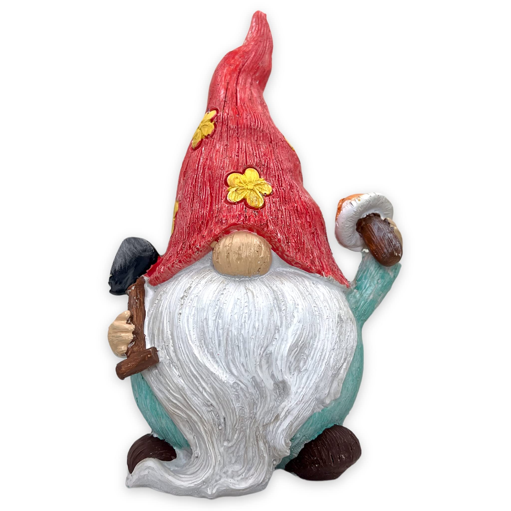 MIJOMA Enano de jardín Gnom GNOME Dwarf Jardín Decoración Jardín Decoración de Jardín Enano para Jardín Decoración del Hogar Decoración para Terraza para Balcón (Chaqueta Azul - 22 cm)