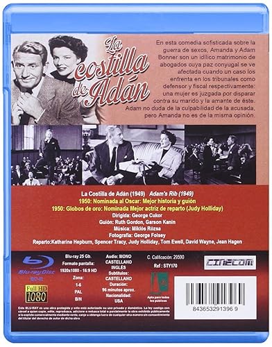 Miniatura 2 de Adam's Rib Blu-Ray, Reg.ABC Import - Spain