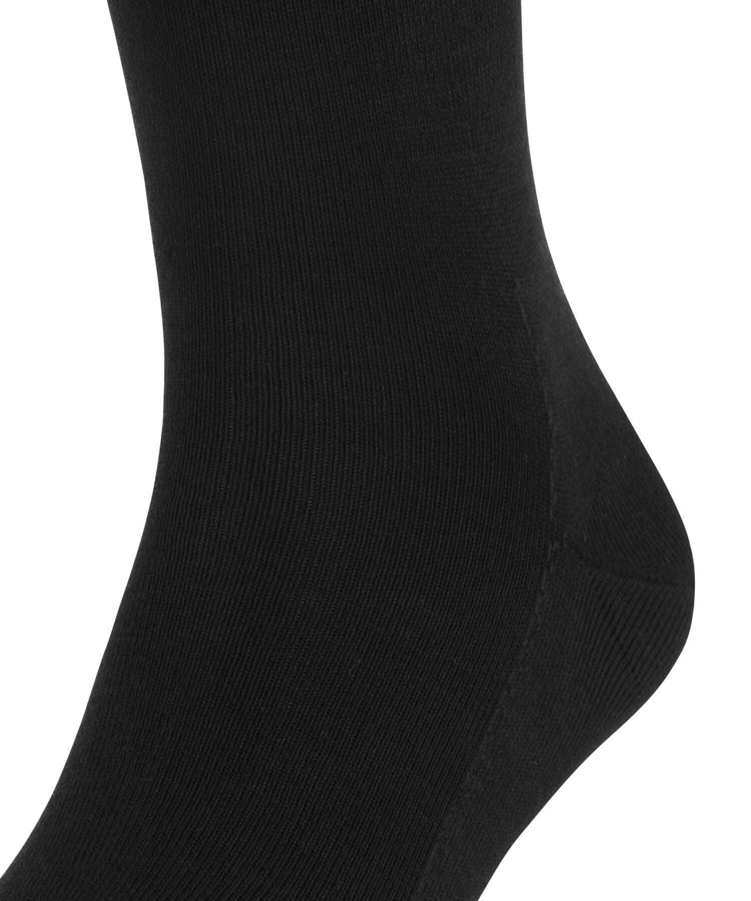 FALKE Mężczyźni Podkolanówki Family M Kh bawełna długie jednokolorowe 1 Para, Czarny Black 3000, 43-46