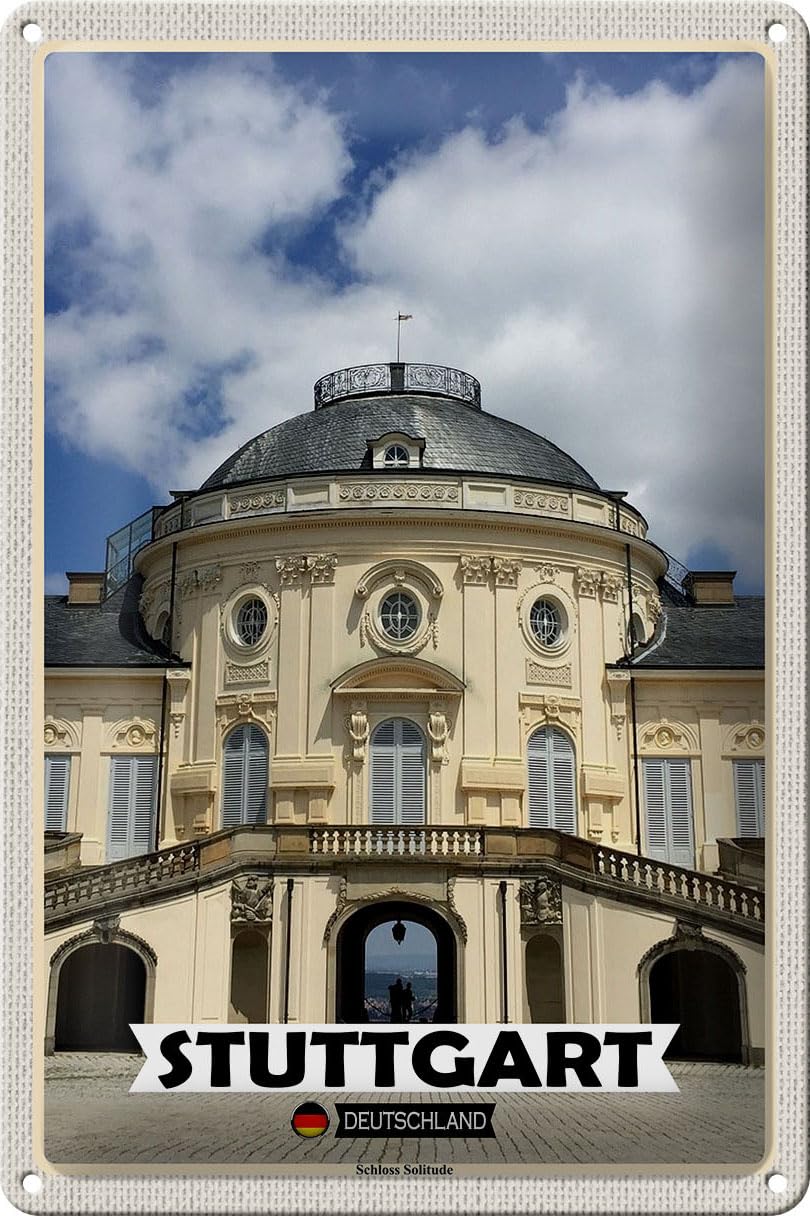 FEMERTin Sign Cities Stuttgart Castle Solitude 20 x 30 cm
