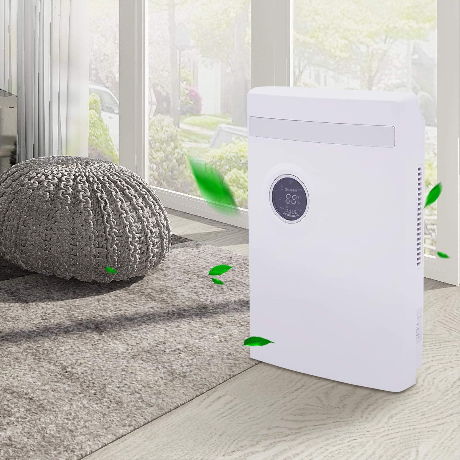 Deshumidificador eléctrico de 2200 ml para sótano, baño, dormitorio