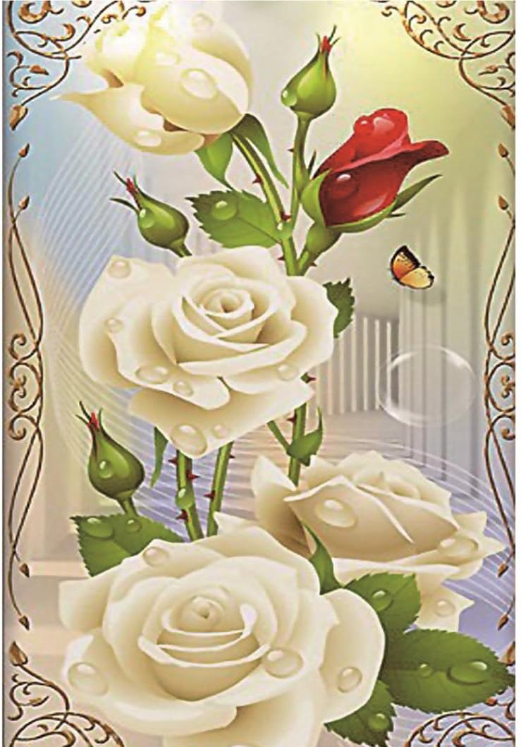 5D Diamond Painting, Xshuai® 5D Diamond Painting Flowers DIY Handmade Rhinestone Embroidery Cross-Stitching Set or Rooms Living Bedroom Study Home Decoration (Flowers)