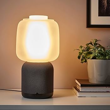 Ikea SYMFONISK Lampa głośnikowa z Wi-Fi, szklany klosz