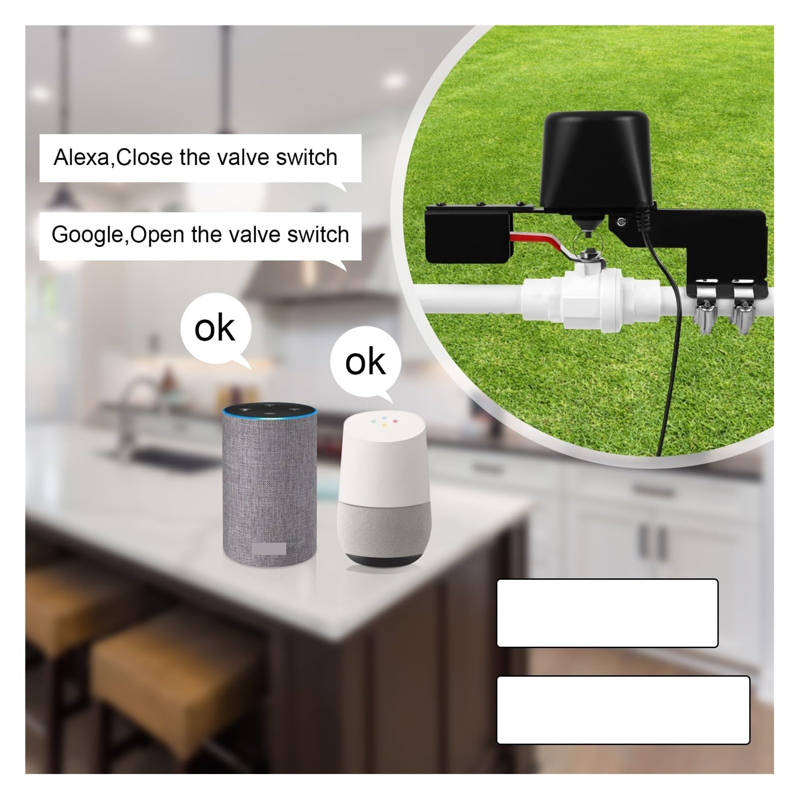Tuya WiFi Zigbee Automatyczny Sterownik Zaworu Gazowego Podgrzewacza Wody Inteligentny Manipulator Zdalnego Sterowania Domem(Zigbee)