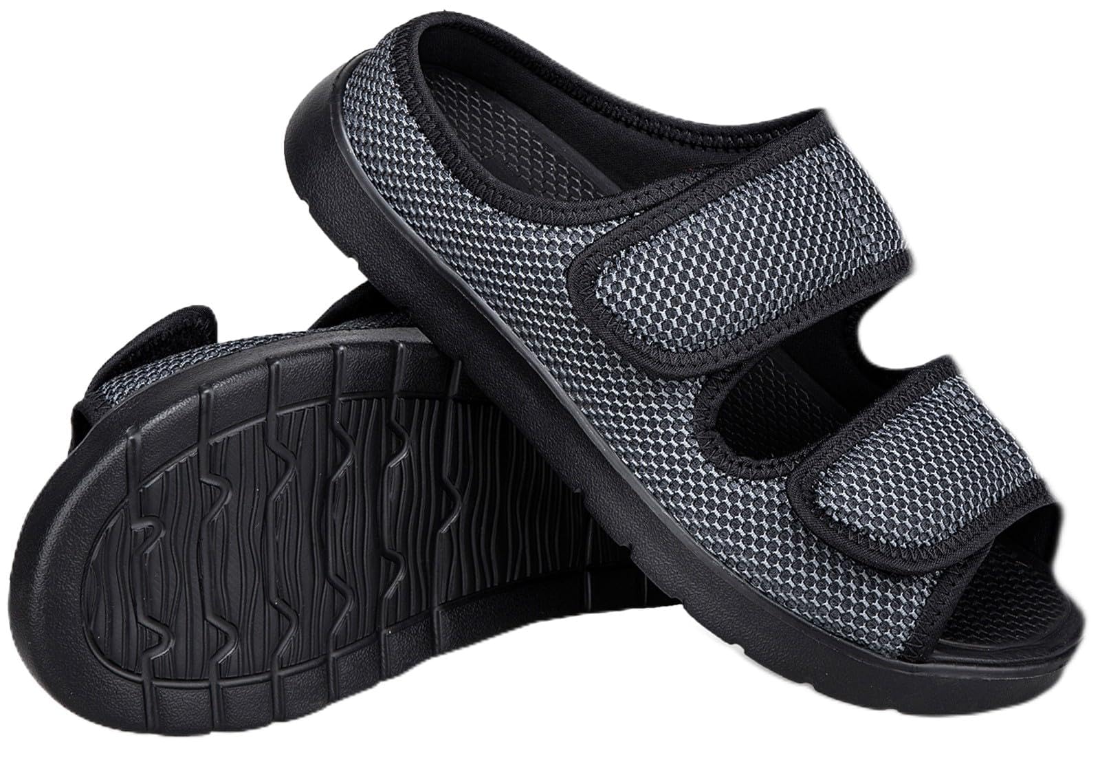 Gaatpot Zapatillas de Casa Ajustables Punta Abierta Hombre Mujer
