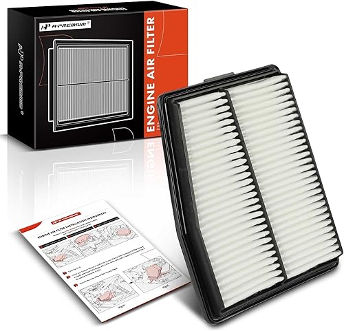 A-Premium Filtro de aire de motor compatible con Hyundai Sonata 2020-2023, Santa Fe 2021-2023, Tucson 2022-2024 y Kia Sorento 2021-2023, Sportage