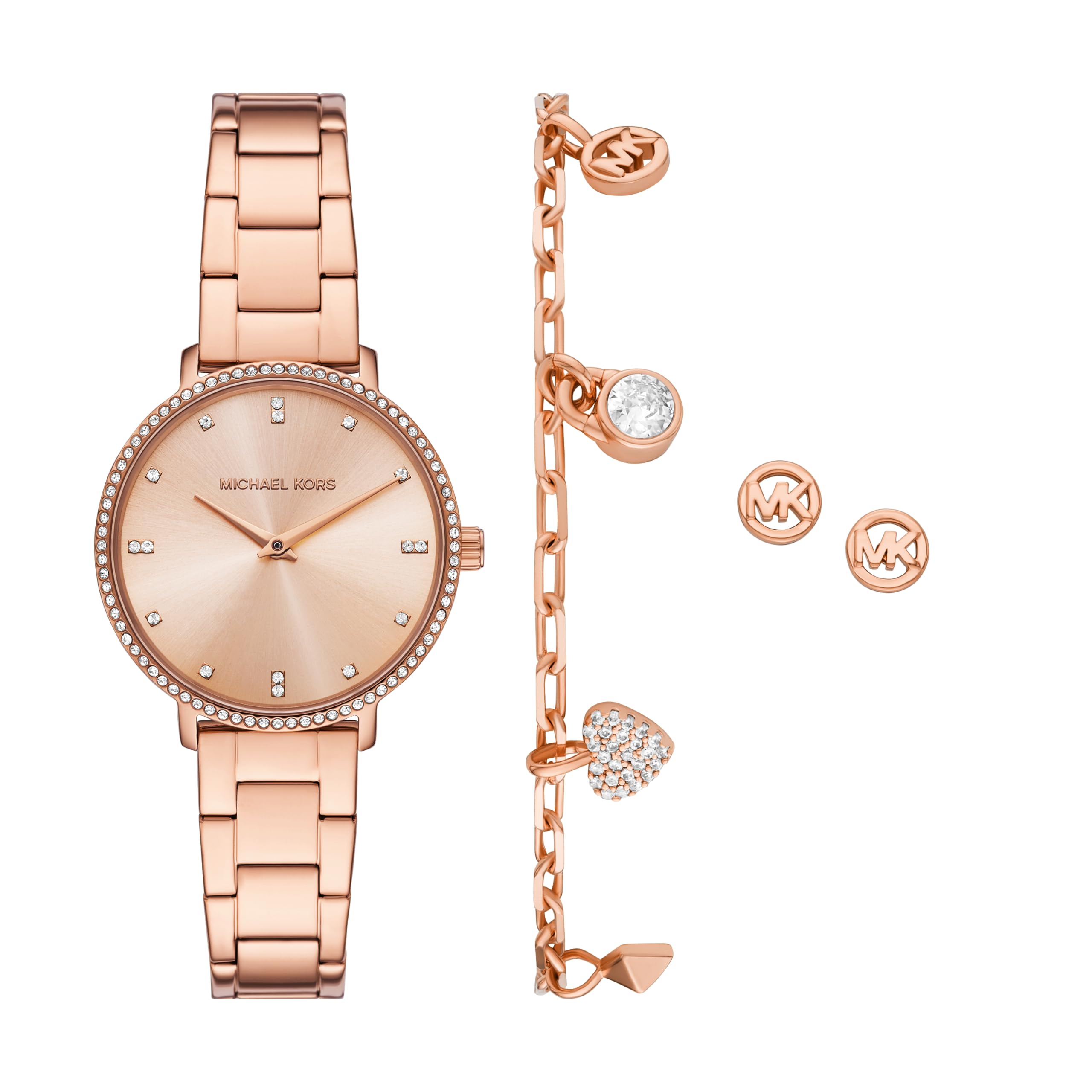 Michael Kors Pyper Minimalist Elegant Women's Watch in Leather or Bracelet