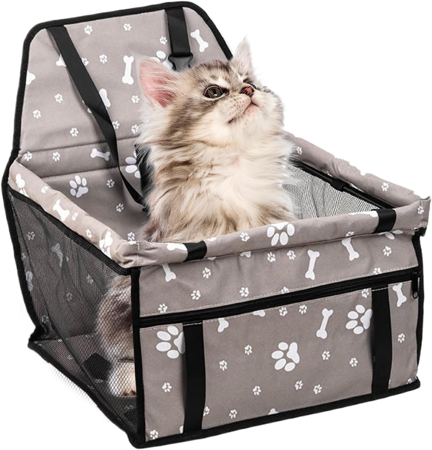 Car Seat for Small Dogs - Car Seat and Pet Travel Bed with Pockets - Washable Cover Travel Accessories for Pets Daily Walks Travel Vet 8