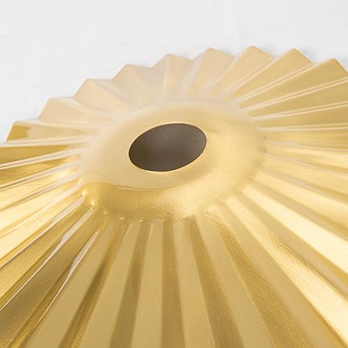 Miniatura 2 de Paquete de 4 protectores de bombillas de cobre retro industriales de 8.7 pulgadas de cobre dorado para colgar en el techo, pantalla decorativa de