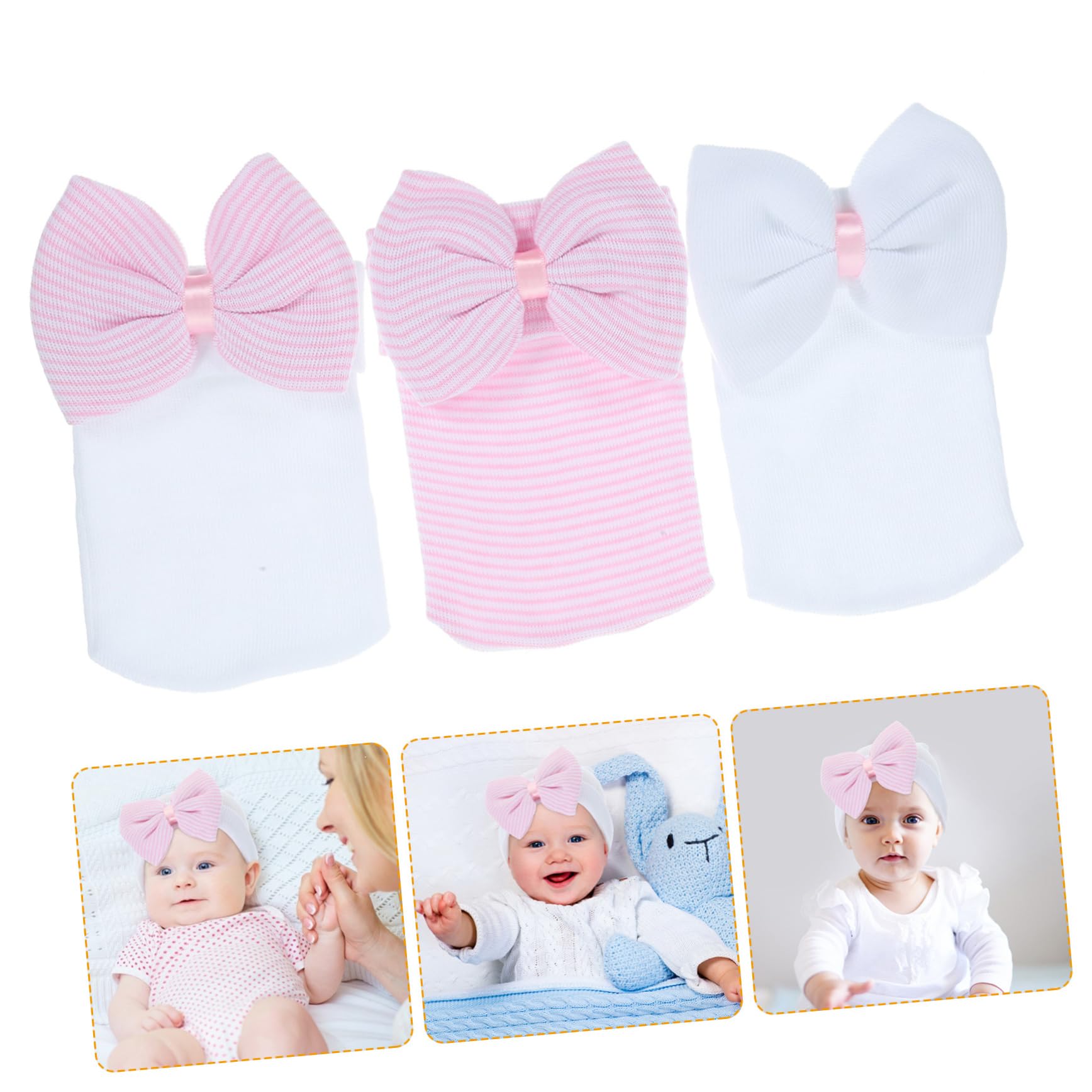 5 Juegos Sombreros De Bebé Accesorios para Sombreros Infantiles Gorro Gorra De Béisbol para Bebé Gorros para Juguetes De Tapa Hilo 3 Piezas X 5