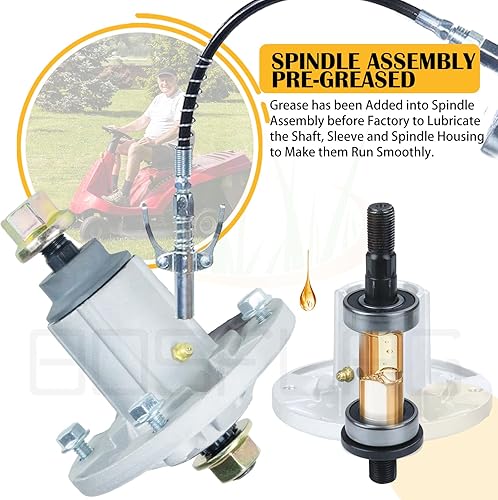 Vista 26 de GY21099 - Kit de husillo reemplaza John Deere D170 Husillo John Deere E180 Husillo LA175 Husillo GY20867 GY20592 para John Deere LA175 G110 190C