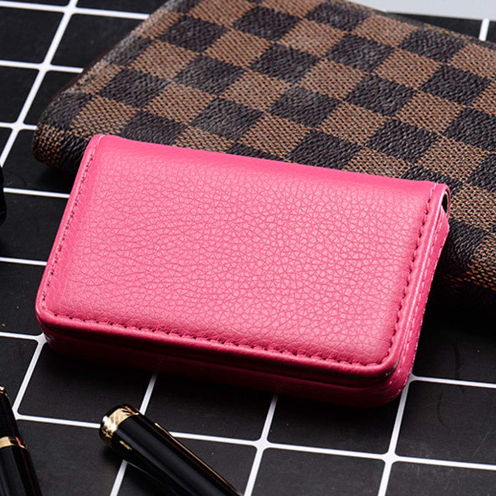 TopHomer 1 Funda para Tarjetas de Visita de Piel sintética para Amigos, Hombres o Mujeres