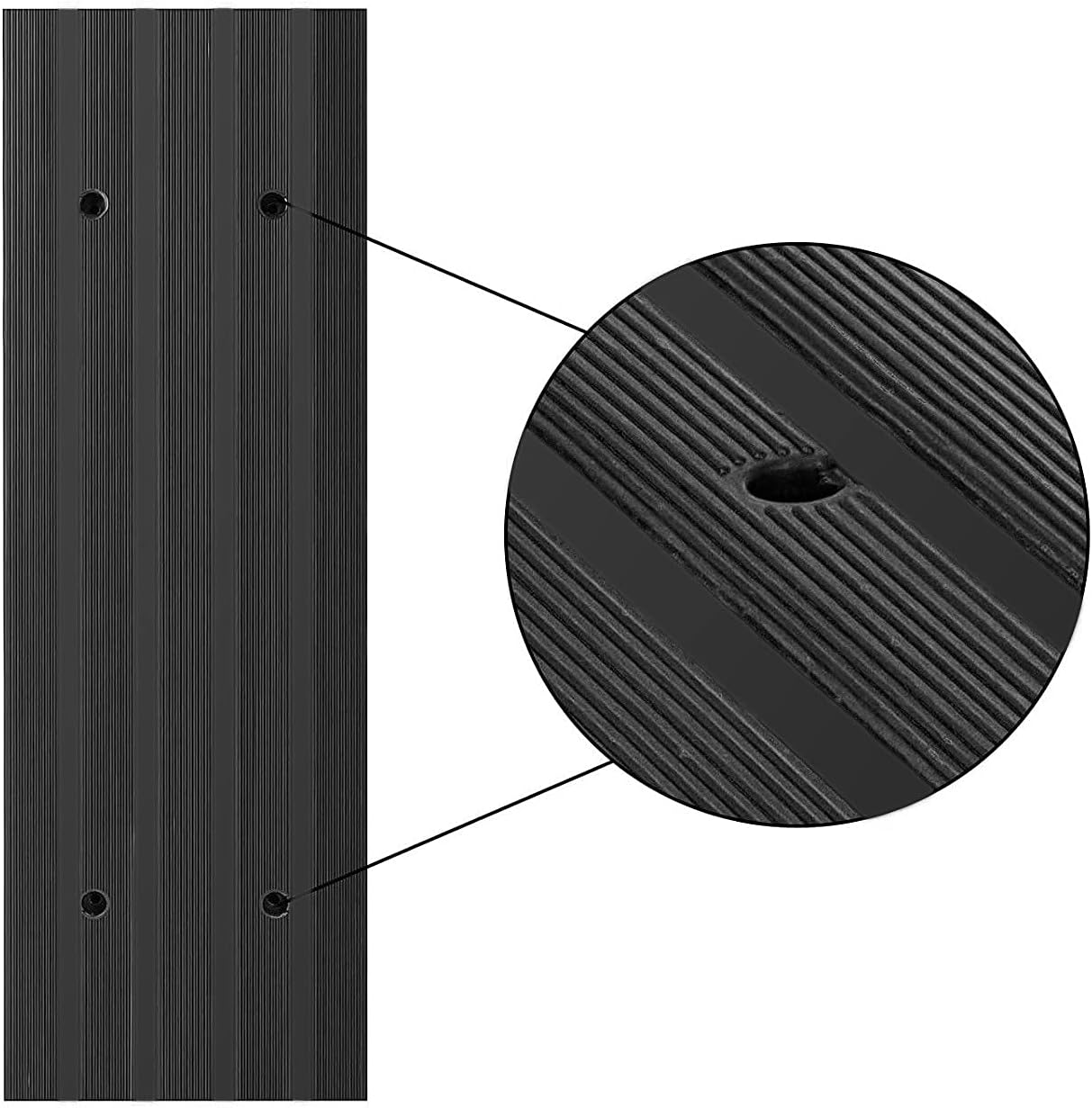 Heavy-Duty Rubber Threshold Ramp